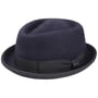 Chapeau Feutre Gratus Pork Pie by Lipodo bleu foncé