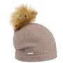 Bonnet en Laine Foulée Tamisa by Seeberger beige foncé
