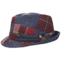 Chapeau Merino Patchwork Trilby by Lierys bleu