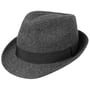 Chapeau Classic Herringbone Trilby by Lipodo noir-gris