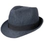 Chapeau Classic Herringbone Trilby by Lipodo noir-bleu
