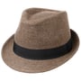 Chapeau Classic Herringbone Trilby by Lipodo marron-beige