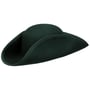 Chapeau en Feutre Tricorne by Lipodo vert foncé