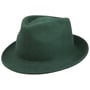 Chapeau en Feutre Uni Trilby by Lipodo vert foncé