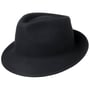 Chapeau en Feutre Uni Trilby by Lipodo bleu foncé