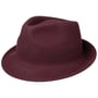 Chapeau en Feutre Uni Trilby by Lipodo bordeaux
