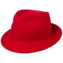 Chapeau en Feutre Uni Trilby by Lipodo rouge