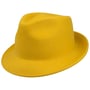 Chapeau en Feutre Uni Trilby by Lipodo jaune
