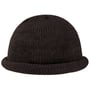Bonnet en Tricot à Bord Roulé by Lierys marron foncé