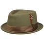 Chapeau en Feutre Stout Pork Pie by Brixton khaki