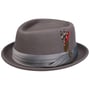 Chapeau en Feutre Stout Pork Pie by Brixton gris