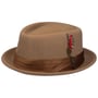 Chapeau en Feutre Stout Pork Pie by Brixton beige foncé