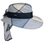 Chapeau en Paille avec Bande en Tissu by Lipodo bleu