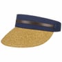 Visière en Paille Timana by Lipodo nature-bleu foncé