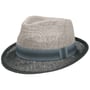 Chapeau en Paille Twotone Trilby by Lipodo noir-gris