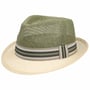 Chapeau en Paille Twotone Trilby by Lipodo nature-vert