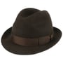 Chapeau Feutre de Poil Marengo Trilby by Borsalino marron foncé