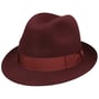 Chapeau Feutre de Poil Marengo Trilby by Borsalino bordeaux