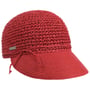 Casquette Uni Rollable Crochet by Seeberger rouge