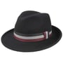 Chapeau Bogart Tricolour Ribbon by Lipodo noir