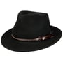 Chapeau en Feutre avec Bande de Cuir by Lierys noir