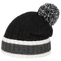 Bonnet à Pompon Tricolour by Lipodo noir