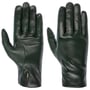 Gants pour Femme en Cuir Nappa by Caridei vert foncé