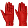Gants pour Femme en Cuir Nappa by Caridei rouge