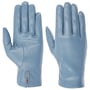 Gants pour Femme en Cuir Nappa by Caridei bleu clair