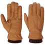 Gants en Cuir Deer Cashmere by Stetson châtain