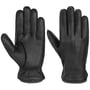 Gants en Cuir Deer Cashmere by Stetson noir