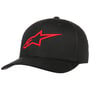 Casquette Ageless Curved Flexfit by alpinestars noir-rouge