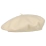Béret avec Cachemire by Barascon blanc crème