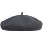 Béret avec Cachemire et Doublure by Barascon gris foncé