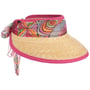 Visière en Paille Summer Mood by Lierys fuchsia