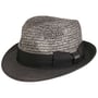 Chapeau en Paille Dalona Trilby by McBURN noir-gris