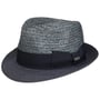 Chapeau en Paille Dalona Trilby by McBURN bleu foncé