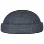 Bonnet Docker Vangordon Laine et Lin by Stetson denim-bleu foncé