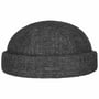 Bonnet Docker Vangordon Laine et Lin by Stetson anthracite-moucheté