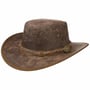 Chapeau en Cuir Springbrook by Scippis châtain