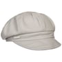 Casquette Gavroche en Cuir by Seeberger gris clair