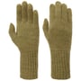 Gants avec Doigts Finement Tricotés by Seeberger olive