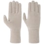 Gants avec Doigts Finement Tricotés by Seeberger beige clair