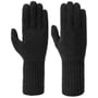 Gants avec Doigts Finement Tricotés by Seeberger noir