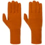 Gants avec Doigts Finement Tricotés by Seeberger orange