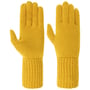 Gants avec Doigts Finement Tricotés by Seeberger moutarde