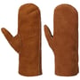 Moufles en Cuir by Caridei cognac