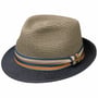 Chapeau en Paille Licano Toyo Trilby by Stetson bleu foncé