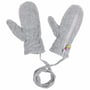 Gants en Polaire avec Fermeture Éclair gris clair