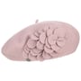 Béret Basque en Laine Agris Flower by Lierys vieuxrose